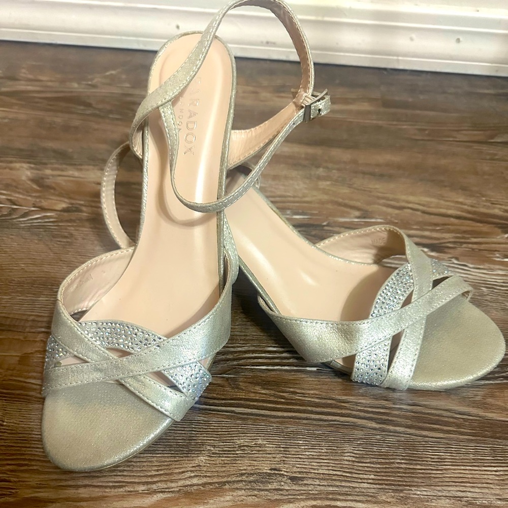 Cute heels with a pop of bling